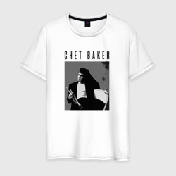 Chet Baker great jazz trumpeter – Мужская футболка хлопок с принтом купить со скидкой в -20%