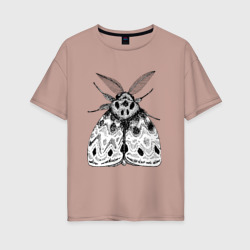Тутовый шелкопряд – Женская футболка хлопок Oversize с принтом купить со скидкой в -16%