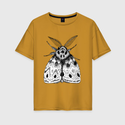 Тутовый шелкопряд – Женская футболка хлопок Oversize с принтом купить со скидкой в -16%
