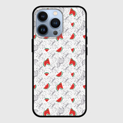Узор из сочных кусочков арбуза – Чехол для iPhone 13 Pro с принтом купить