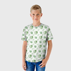 Детская футболка 3D Спелый сочный арбуз узор - фото 2