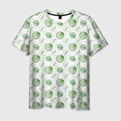 Спелый сочный арбуз узор – Мужская футболка 3D с принтом купить со скидкой в -26%