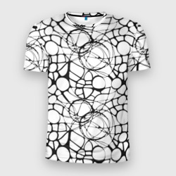 Абстрактный нейрографический узор – Мужская футболка 3D Slim с принтом купить со скидкой в -9%