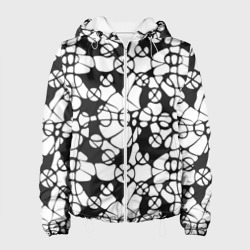 Абстрактный узор из кругов и овалов – Женская куртка 3D с принтом купить со скидкой в -10%
