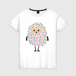 Милая сова – Женская футболка хлопок с принтом купить со скидкой в -20%