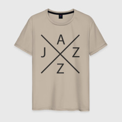 Джаз стиль – Мужская футболка хлопок с принтом купить со скидкой в -20%