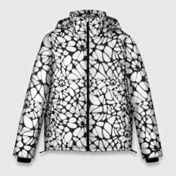 Абстрактный узор из звезд – Мужская зимняя куртка 3D с принтом купить