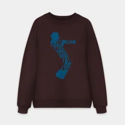 Мужской свитшот oversize без начеса хлопок Miles Davis jazz