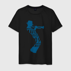 Miles Davis jazz – Мужская футболка хлопок с принтом купить со скидкой в -20%