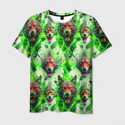 Волки эпический паттерн – Мужская футболка 3D с принтом купить со скидкой в -26%