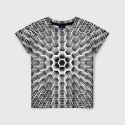 Бесконечный гексагональный каркас – Детская футболка 3D с принтом купить со скидкой в -33%