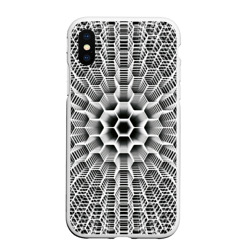 Бесконечный гексагональный каркас – Чехол для iPhone XS Max матовый с принтом купить