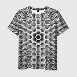 Бесконечный гексагональный каркас – Мужская футболка 3D с принтом купить со скидкой в -26%
