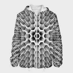 Бесконечный гексагональный каркас – Мужская куртка 3D с принтом купить со скидкой в -10%