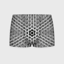 Бесконечный гексагональный каркас – Мужские трусы 3D с принтом купить