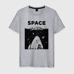 Морской космос – Мужская футболка хлопок с принтом купить со скидкой в -20%