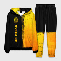 Мужской костюм 3D AC Milan - gold gradient по-вертикали