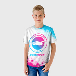 Детская футболка 3D Brighton neon gradient style - фото 2