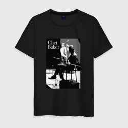 Chet Baker in concert – Мужская футболка хлопок с принтом купить со скидкой в -20%