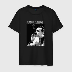 Django Reinhardt legendary jazz guitarist – Мужская футболка хлопок с принтом купить со скидкой в -20%
