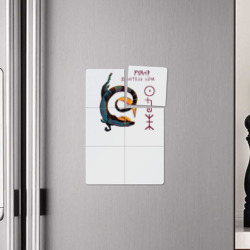 Плакат с принтом Дракон Гуанг для любого человека, вид спереди №4. Цвет основы: белый