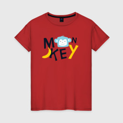 Banana monkey – Женская футболка хлопок с принтом купить со скидкой в -20%