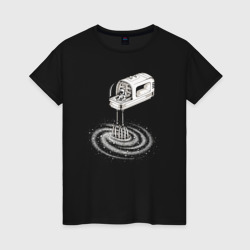 Космический миксер – Женская футболка хлопок с принтом купить со скидкой в -20%