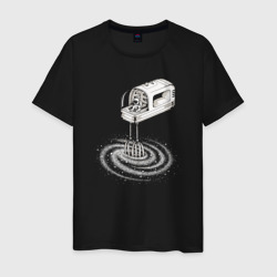 Космический миксер – Мужская футболка хлопок с принтом купить со скидкой в -20%