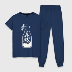 Космос в бутылочке – Женская пижама хлопок с принтом купить со скидкой в -10%