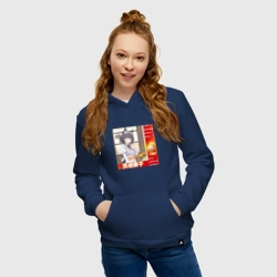 Женская толстовка хлопок Кошка жена аниме мем - фото 2