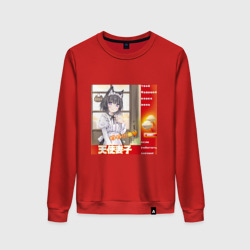 Женский свитшот хлопок Кошка жена аниме мем