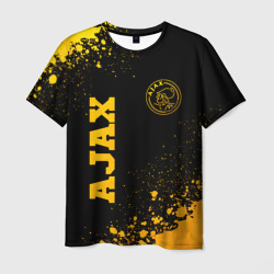 Ajax - gold gradient вертикально – Мужская футболка 3D с принтом купить со скидкой в -26%