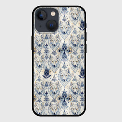 Волки светлые узоры – Чехол для iPhone 13 mini с принтом купить