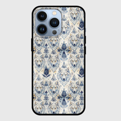 Волки светлые узоры – Чехол для iPhone 13 Pro с принтом купить