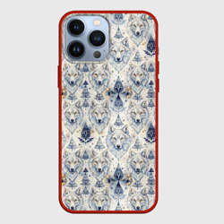 Волки светлые узоры – Чехол для iPhone 13 Pro Max с принтом купить