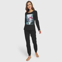 Женская пижама с лонгсливом хлопок Хиёри Ики Ято - фото 2