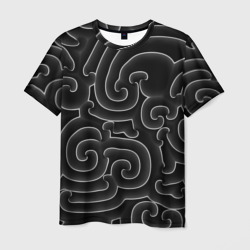 Округлые лабиринты – Мужская футболка 3D с принтом купить со скидкой в -26%