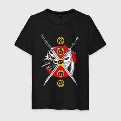 Wolf samurai – Мужская футболка хлопок с принтом купить со скидкой в -20%