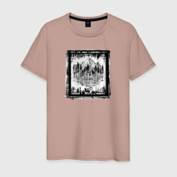 Вихрь осени – Мужская футболка хлопок с принтом купить со скидкой в -20%