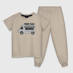 Street food – Детская пижама хлопок с принтом купить со скидкой в -9%