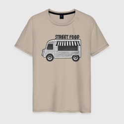 Street food – Мужская футболка хлопок с принтом купить со скидкой в -20%