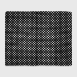 Чёрный в белый маленький квадрат – Плед 3D с принтом купить со скидкой в -14%