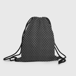Чёрный в белый маленький квадрат – Рюкзак-мешок 3D с принтом купить со скидкой в -25%