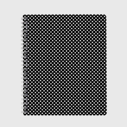 Чёрный в белый маленький квадрат – Тетрадь с принтом купить