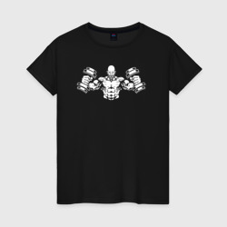 Power gym – Женская футболка хлопок с принтом купить со скидкой в -20%