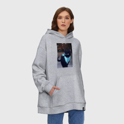 Худи SuperOversize хлопок Бездомный бог кот Ято - фото 2