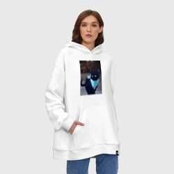 Худи SuperOversize хлопок Бездомный бог кот Ято - фото 2