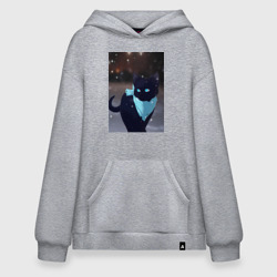 Худи SuperOversize хлопок Бездомный бог кот Ято