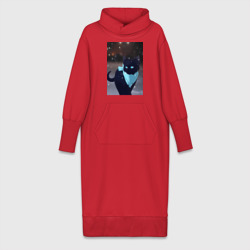 Бездомный бог кот Ято – Платье удлиненное хлопок с принтом купить со скидкой в -19%