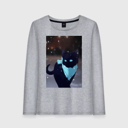 Женский лонгслив хлопок Бездомный бог кот Ято